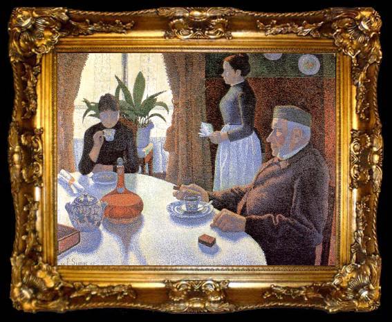 framed  Paul Signac Breakfast, ta009-2
